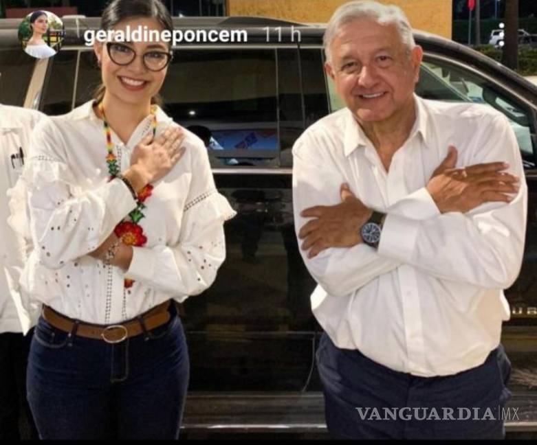 Geraldine Ponce es acosada y amenazada por foto con AMLO