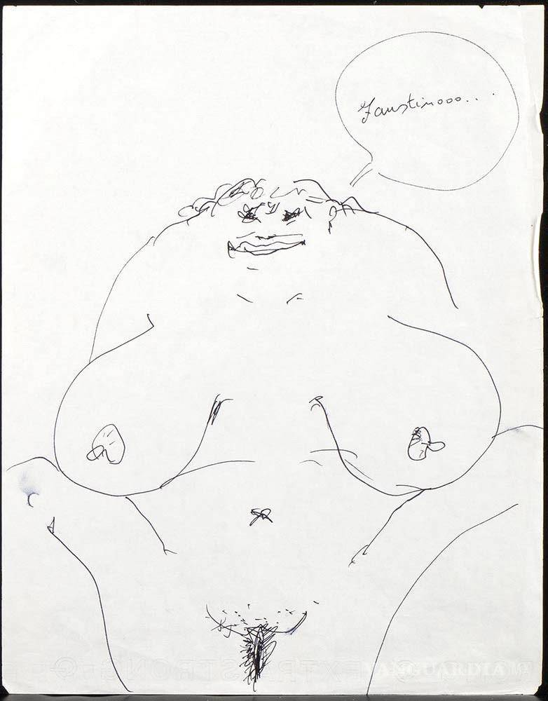 $!Una colección de ocho dibujos eróticos y satíricos realizados por el cineasta Federico Fellini fueron vendidos. EFE/Bertolami Fine Art/Lorenzo Vanzetti