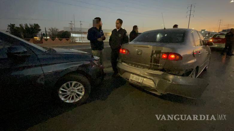 $!El frenazo de la conductora del Seat Córdoba evitó una tragedia mayor.