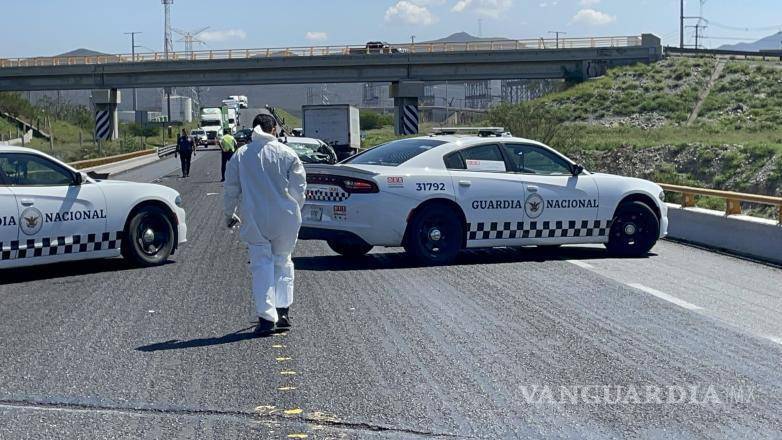 $!Lugar del accidente en el kilómetro 43+200 del libramiento Norponiente, donde dos personas perdieron la vida.