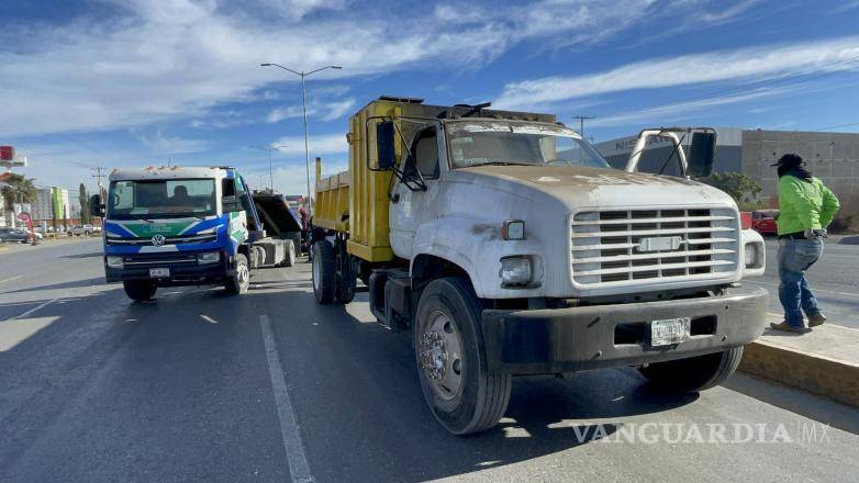 $!El camión casi no sufrió daños.