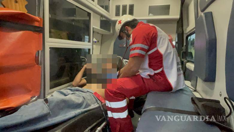 $!El lesionado fue trasladado a la Clínica 82 del IMSS para su valoración.