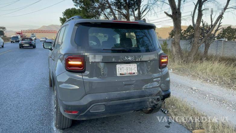 $!El Jeep Renegade también se vio afectado por el choque en cadena.