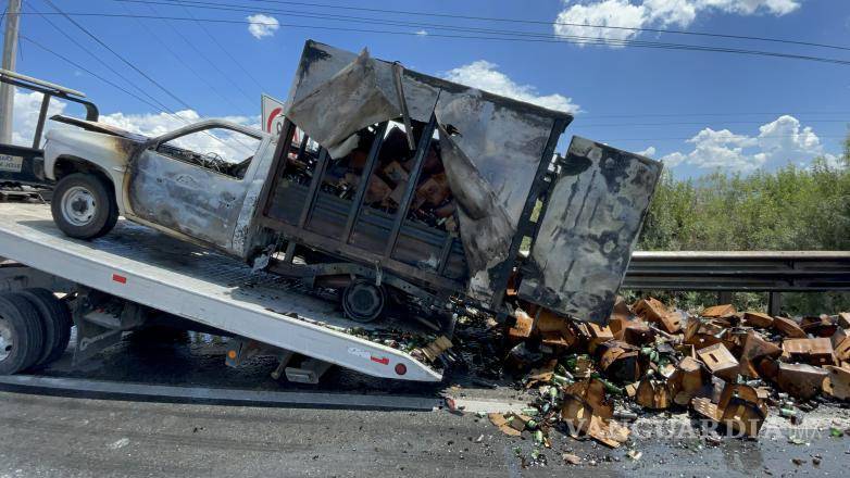 $!El percance ocurrió a la altura del parque industrial Santa María, en Ramos Arizpe.