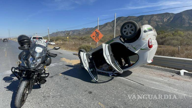 $!Un muerto y dos lesionados deja fatal encontronazo en la carretera Saltillo-Zacatecas