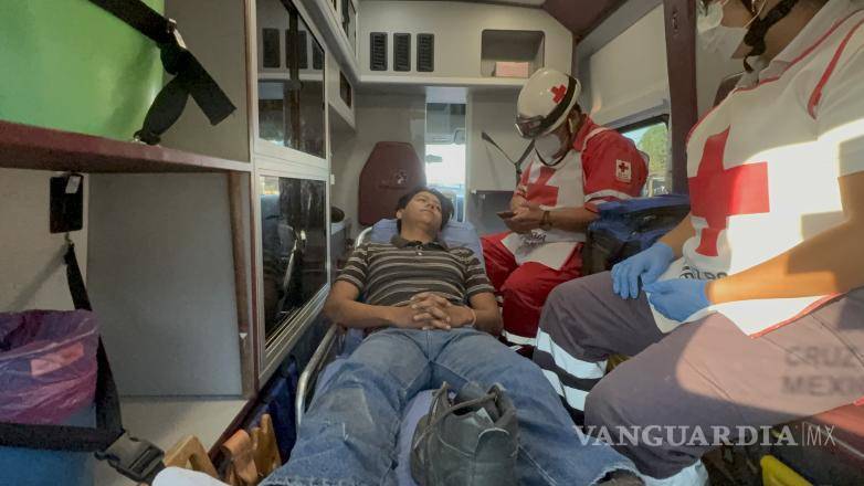$!José Francisco, de 24 años, resultó con lesiones luego del accidente vial.