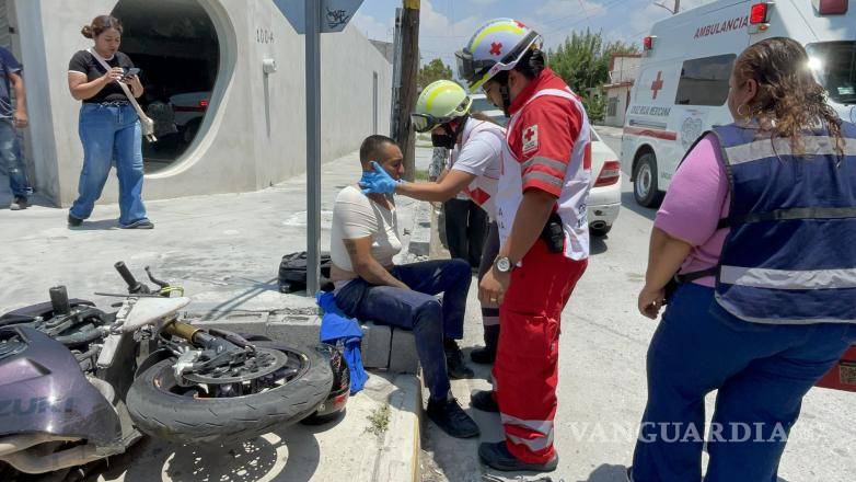 $!El choque ocurrió en el cruce de David Berlanga y Jesús Valdés Sánchez, donde Tránsito Municipal realizó el peritaje correspondiente.