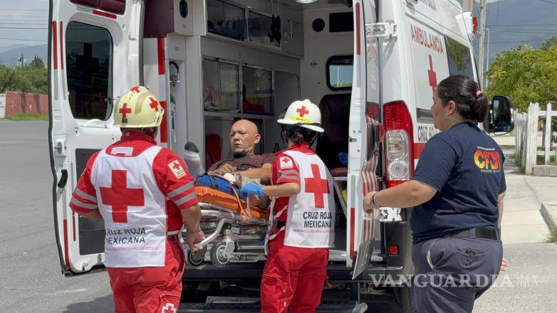 $!Tuvo que ser trasladado al nosocomio por el desprendimiento de piel que presentaba.