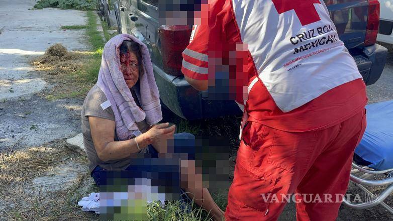 $!La mujer fue trasladada al Hospital General para valoración médica.