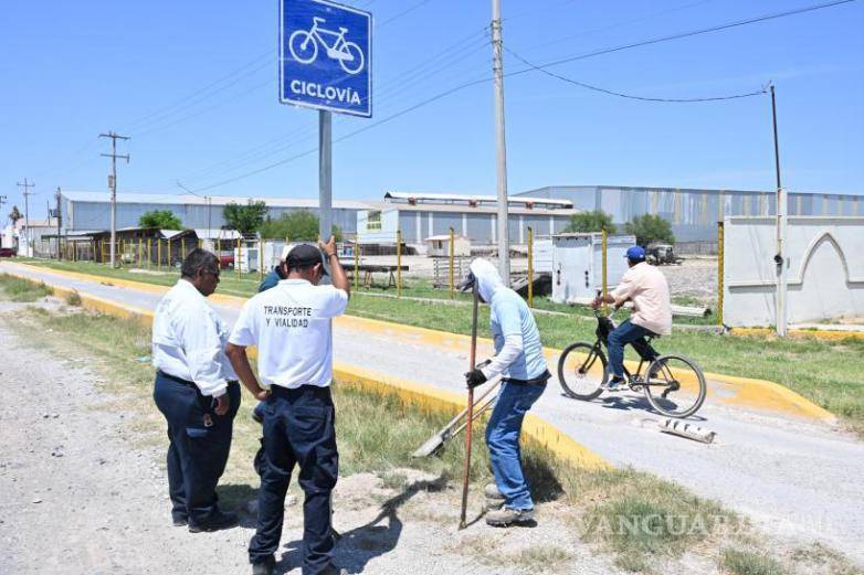 $!Los trabajos están a cargo de personal de Transporte y Vialidad.