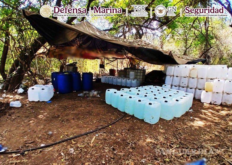 $!Decomisan en Sinaloa más de 700 kg de metanfetaminas y 211 mil pastillas de fentanilo, con valor de 750 mdp