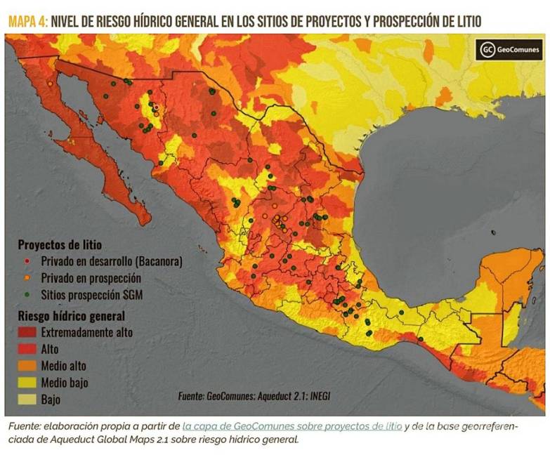 $!El Servicio Geológico Mexicano realizó trabajos en 82 localidades de 17 estados, en los que se identificaron “posibles yacimientos del mineral”, según el informe elaborado por Mining Watch Canadá y Rema