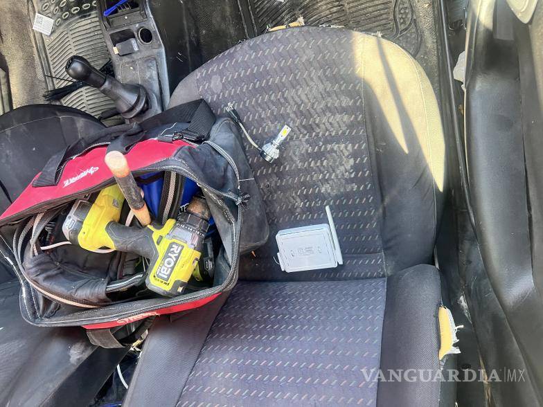 $!La herramienta sustraída del automóvil fue recuperada tras la detención del sospechoso.