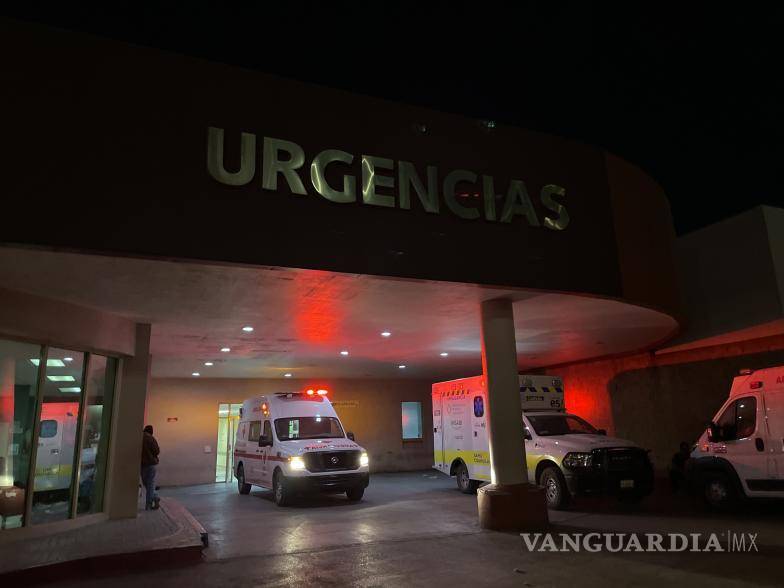 $!El joven fue trasladado al Hospital General de Saltillo.