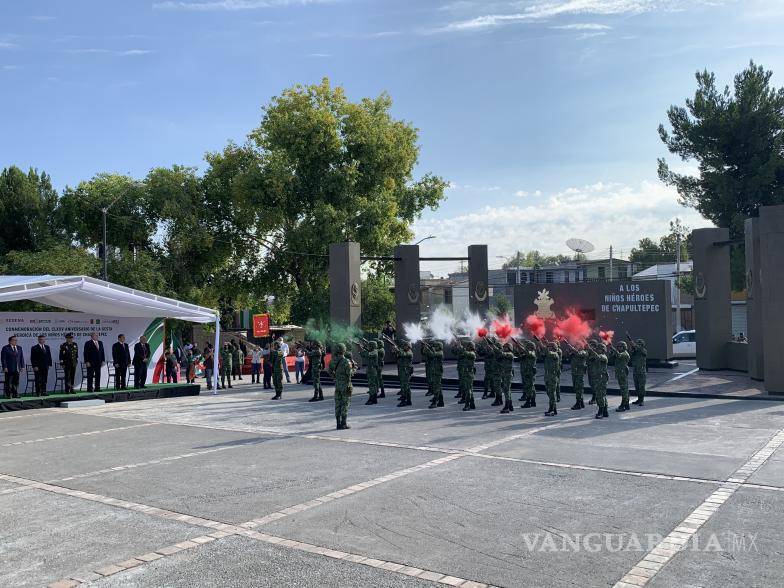 $!El General Brigadier Diplomado de Estado Mayor Gabriel Martínez García, Comandante de la 6ta Zona Militar, mencionó que a través de este homenaje se busca fortalecer la conciencia e identidad nacional.