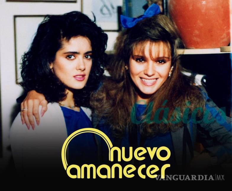 $!Salma Hayek era parte del elenco que integró Rita Macedo para la telenovela ‘Un Nuevo Amanecer’.