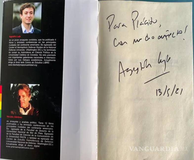 $!Me dedicó su obra más leída, El libro negro de la nueva izquierda.