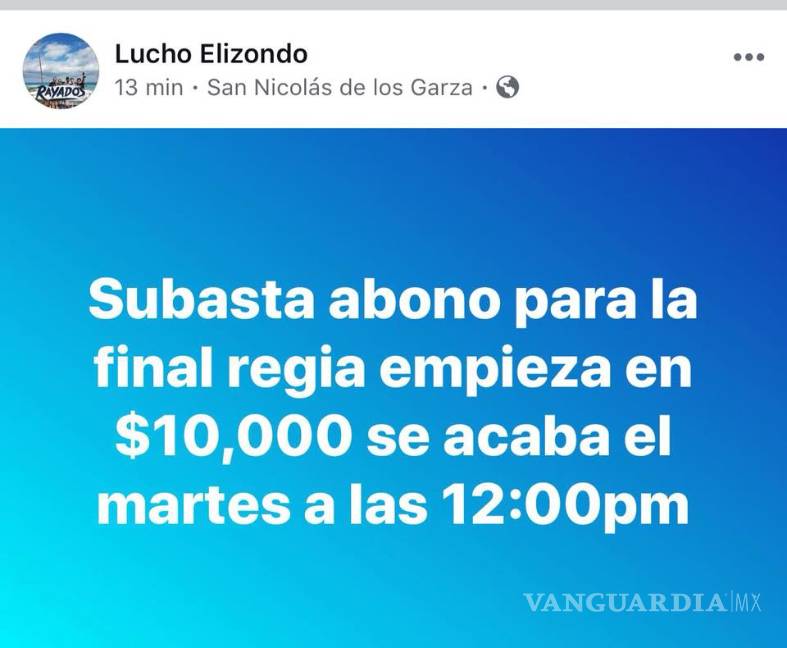 $!Hasta $65 mil pesos por un boleto para la Final Regia