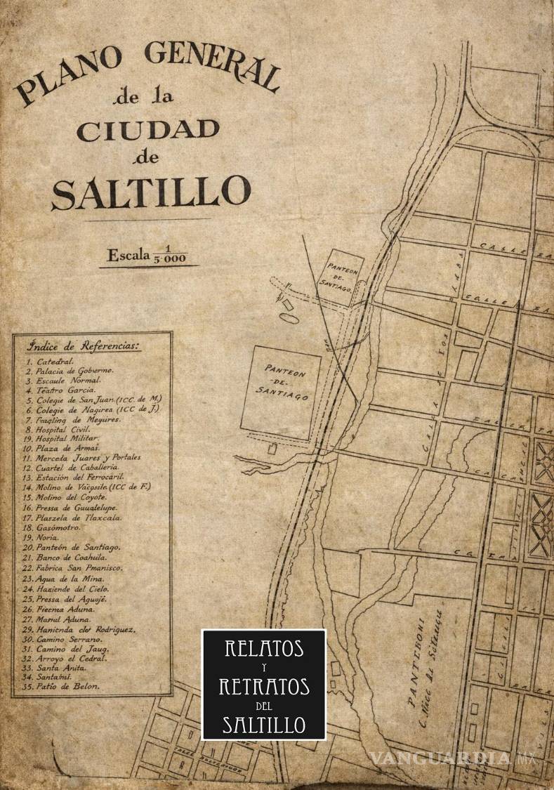 $!Testimonio de una historia digna de recordar, aquí el plano de Saltillo de 1917.
