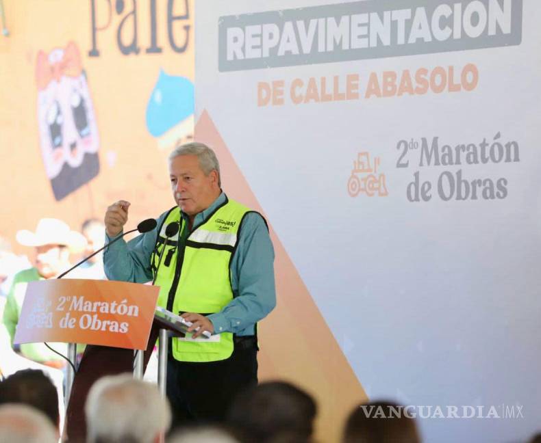 $!El alcalde José María Fraustro Siller destacó los proyectos concretados a través del programa Maratón de Obras “Saltillo nos une”.