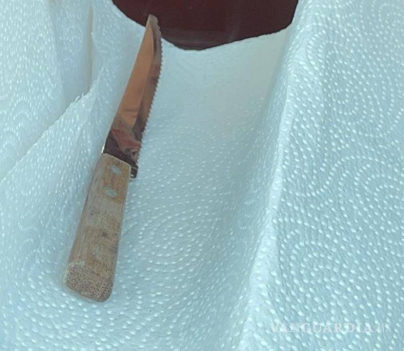 $!Agentes de la Policía Municipal aseguraron el arma blanca utilizada.