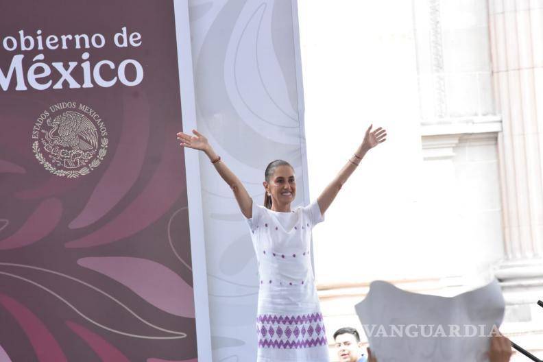 $!Durante su visita a Nuevo León, Sheinbaum destacó los apoyos de los Programas para el Bienestar que benefician a millones de mexicanos.