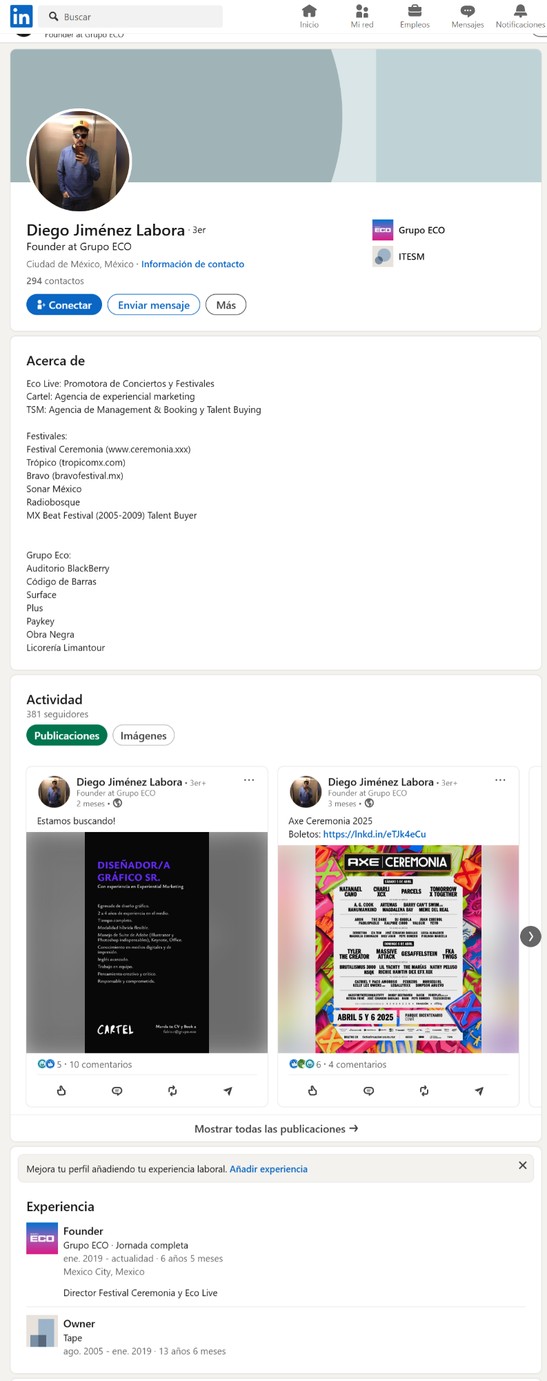 $!Niegan suspensión definitiva a Diego Jiménez Labora, vinculado con el caso del Festival AXE Ceremonia