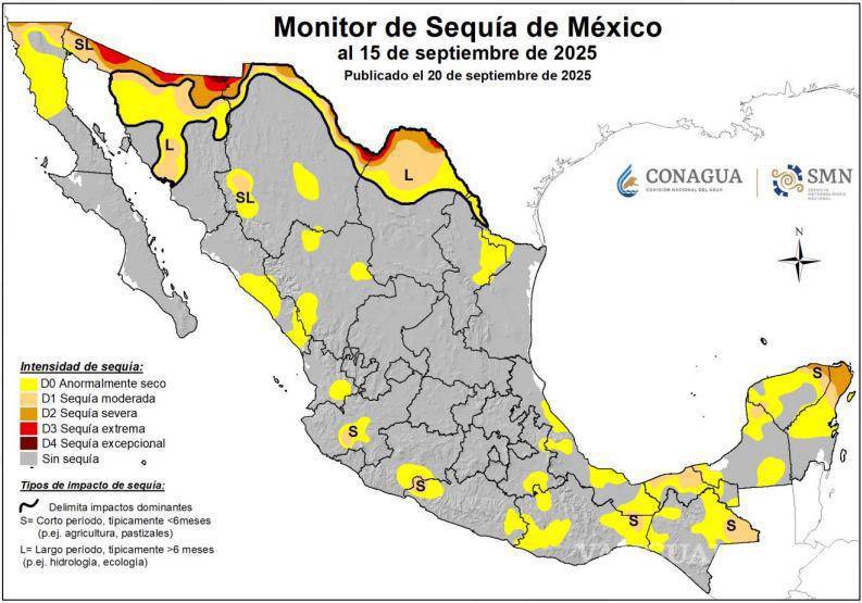 $!Desaparece la sequía en 70% de los municipios de Coahuila; solo 11 presentan afectación, al norte