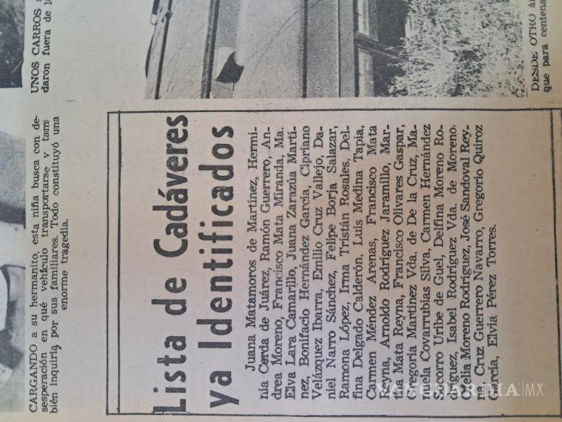 $!El Trenazo de 1972 dejó una de las páginas más dolorosas en la historia de Saltillo y, más de cinco décadas después, su recuerdo permanece entre generaciones.