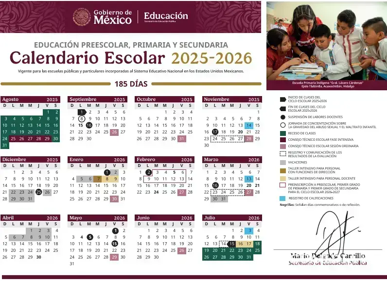 $!SEP confirmó las fechas de vacaciones de Semana Santa en 2026 para preescolar, primaria y secundaria