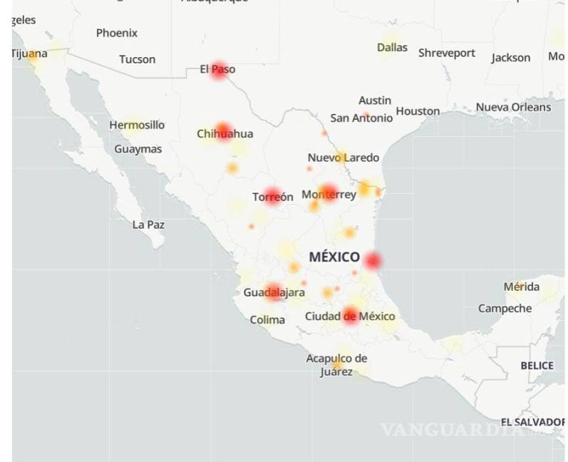 $!Zonas con fallas en la línea Telcel en México