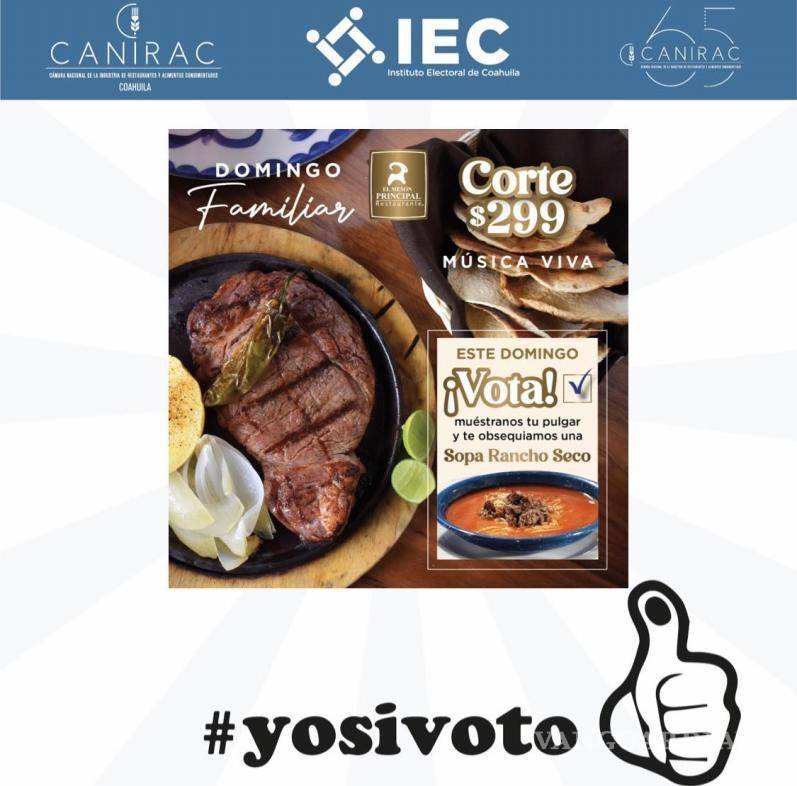 $!Restaurantes y museos incentivan el voto en Saltillo con promociones y descuentos