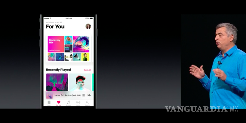 $!iOS 10 trae nuevo Apple Music y una Siri 'cool'