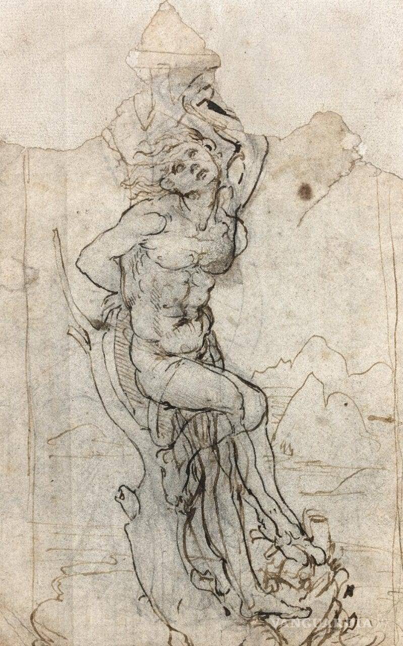 $!Muestran dibujo inédito de Da Vinci