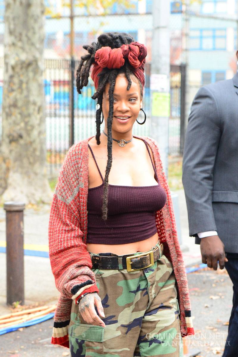 $!Rihanna, Cate Blanchett y Helena Bonham Carter en el set de ‘Ocean’s 8’