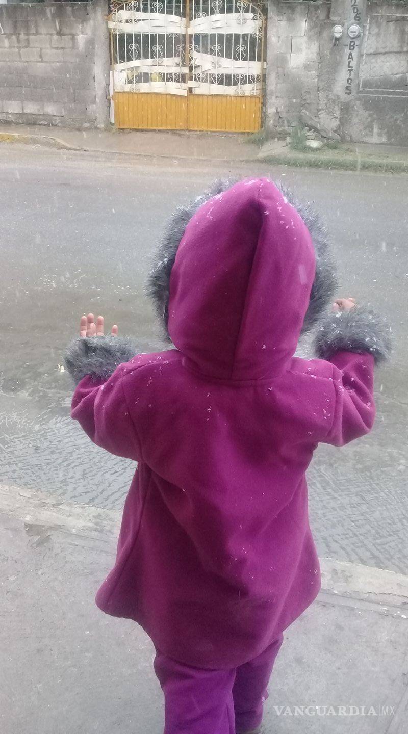 $!Cae nevada en Monclova, Coahuila