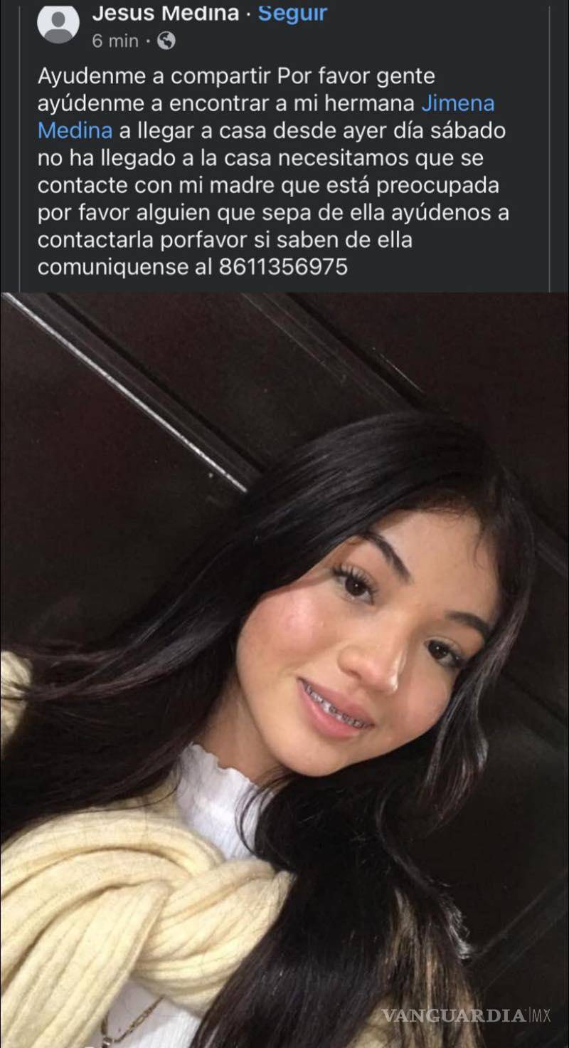 $!Jesús y Adrián Medina, hermanos de Jimena, solicitan ayuda a la comunidad para encontrarla.