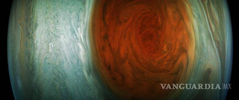 $!Sonda espacial revela la belleza de una tormenta en Júpiter