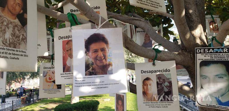 $!Los familiares de Marta han colocado fotos en el memorial ubicado en la Plaza de Armas.