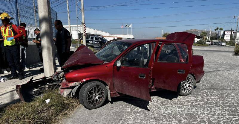 $!El percance ocurrió sobre el bulevar Parque Industrial Francisco R. Alanís, frente a Mahle.