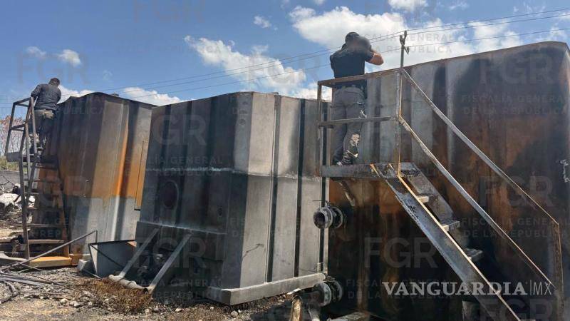 $!Decomisan 62 mil litros de hidrocarburo en predio en Pesquería, Nuevo León