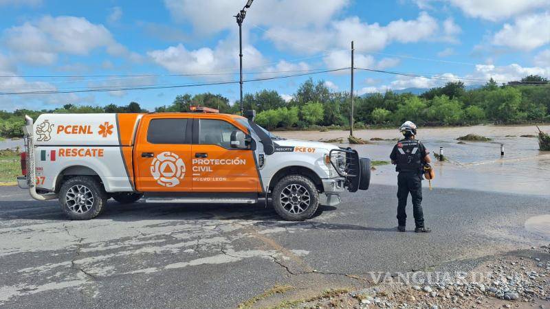 $!Comunidad en Doctor González, Nuevo León, queda incomunicada por las lluvias