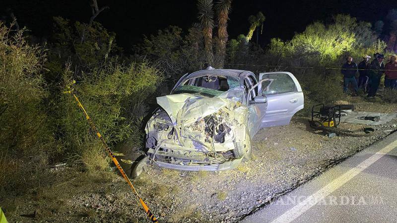 $!El conductor del Chevrolet Corsa murió en el lugar del percance.