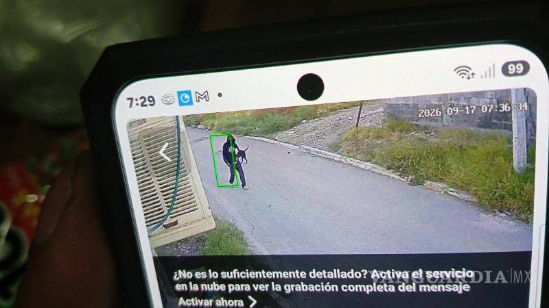 $!El sujeto fue grabado durante las primeras horas de la mañana tras realizar un atraco a un domicilio de la colonia Balcones.