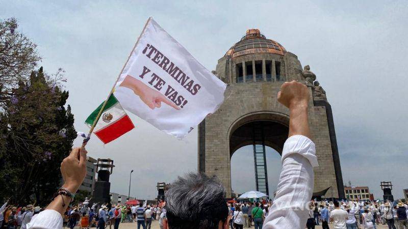 $!‘¡Terminas y te vas!’; en CDMX y otros estados marchan contra consulta de revocación