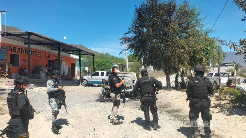 $!El enfrentamiento armado movilizó a elementos de Guardia Nacional, Fuerza Civil y Agencia Estatal de Investigaciones (AEI).