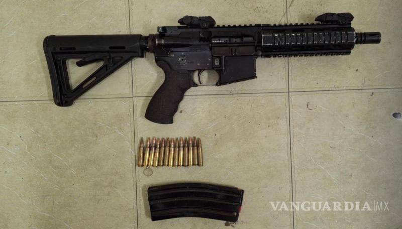 $!Fuerza Civil asegura en brecha de Aramberri, Nuevo León armas y equipo táctico