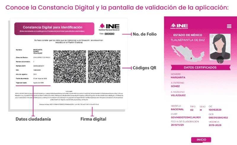 $!No hay una ‘credencial digital’ para votar, aclara el INE; ¿para qué sirve la Constancia Digital?