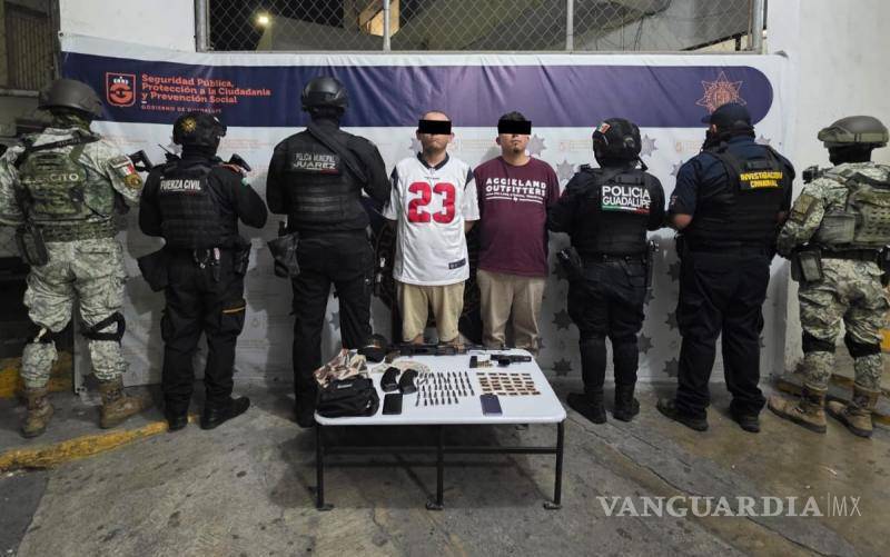 $!Caen dos hombres señalados como sicarios y generadores de violencia en Guadalupe, Nuevo León