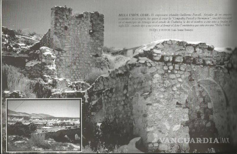 $!En diciembre de 1998, una nevada cubrió las ruinas de la fábrica textil Bella Unión, creada en 1922 , la cual fue fundada sobre otras fábricas textiles de finales del Siglo XIX.